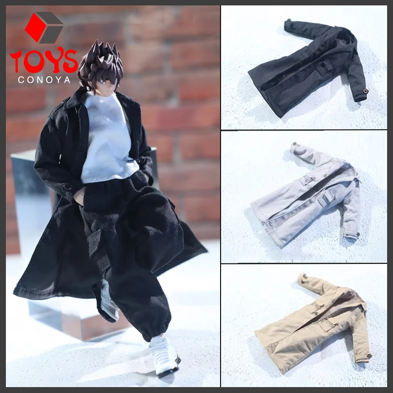 

JO23M-03 1/12 Male Soldier Windbreaker Wind Coat Clothes Model Fit 6'' Action Figure Body Dolls