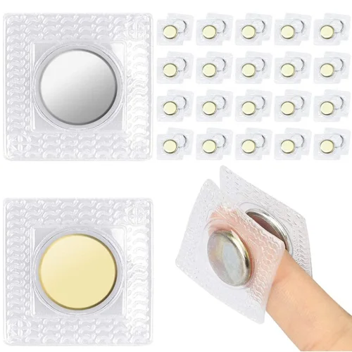 Hebilla magnética Invisible para bolso de mano, cierre de tela para cuaderno, botón a presión, herramientas de costura artesanal, 5 piezas/20 piezas