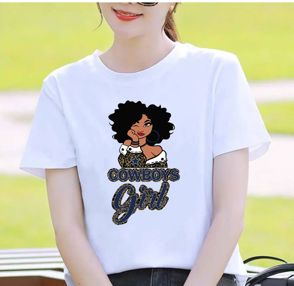 Moda kowboje czarna dziewczyna naszywki na odzież naklejki termiczne DIY naprasowanki winyl termotransferowy na t-shirty aplikacja