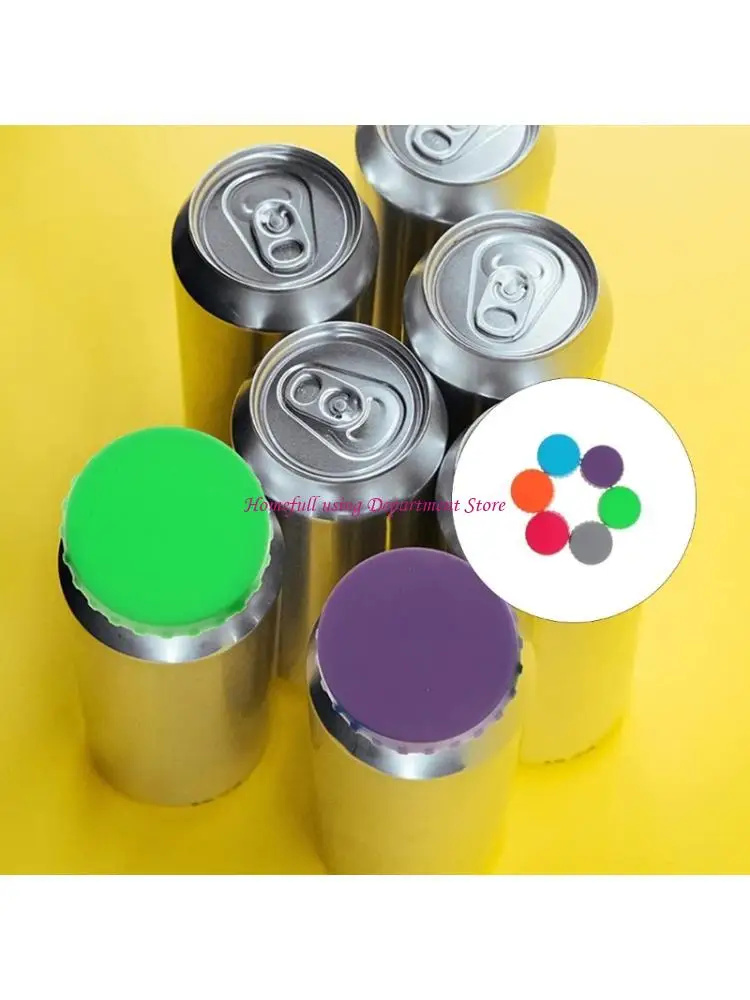 Convenient Portable Silicone Beverage Cap Leak Proof Can Lid Practical Cover