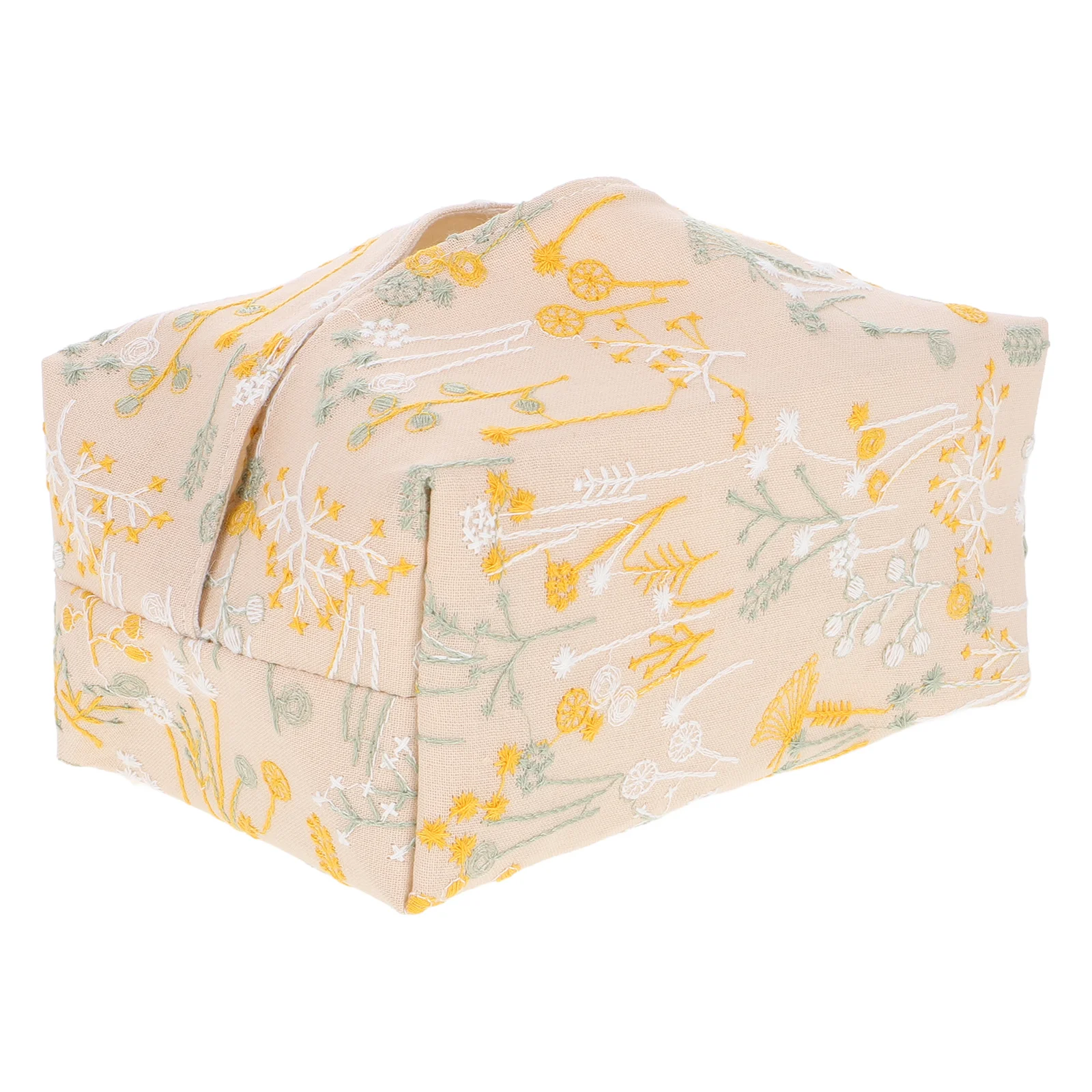 

Tissue Bag Fabric Boxes of Tissues Floral Paper Car inside The Holder Wipes Organizer Cotton Linen Cover Cloth