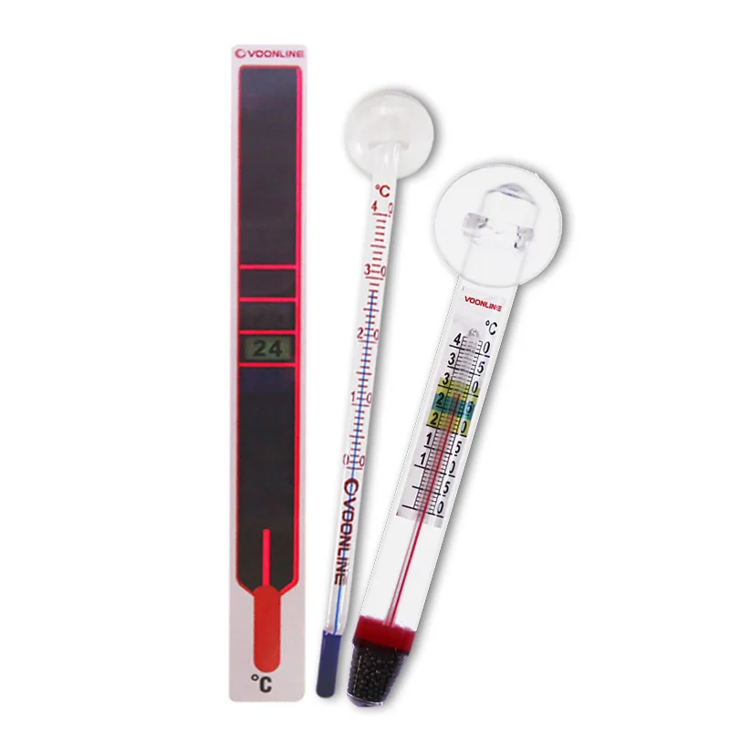 Temperature gauge, aquarium glass, water temperature gauge, submersible with suction cup, temperature