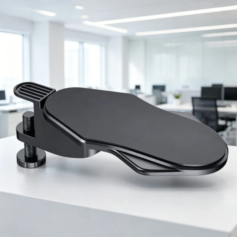 Computer Desk Arm Rest Pad Foldable Ergonomic Wrist Rest Support for Keyboard Armrest Extender Rotating Mouse Pad Holder Rack
