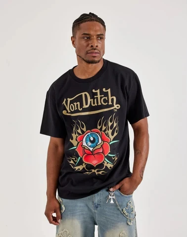 Vintage Motorradfahrer T-Shirt mit beidseitigem Druck für Männer, Y2K Retro Vorder- und Rückseitengrafik, Oversized Sommer Streetwear Casual Tees – Detail 6