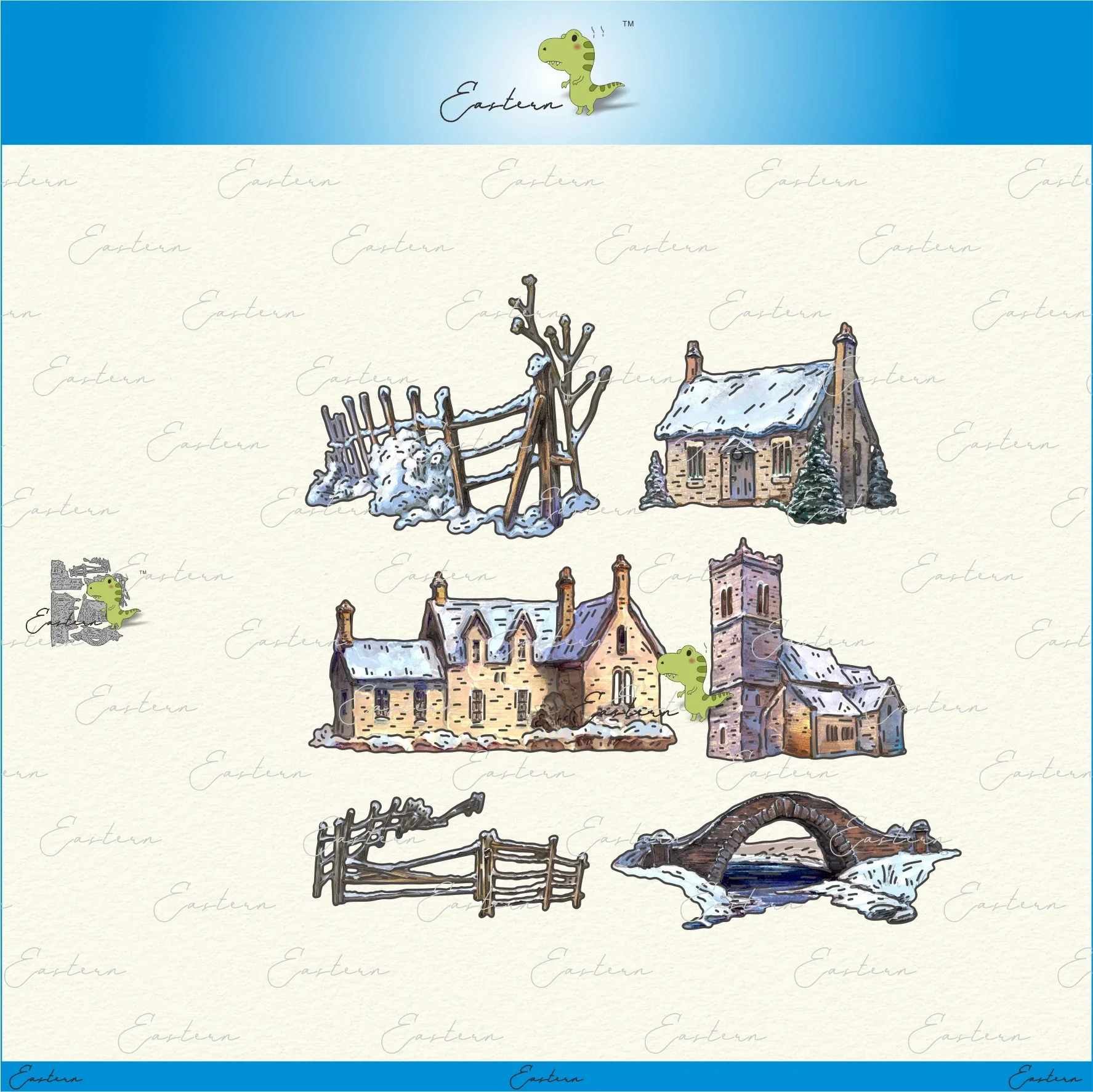 

A Winter Landscape metal cutting dies 2022 new diy molds Scrapbooking Paper Making die cuts crafts Printed Sheet