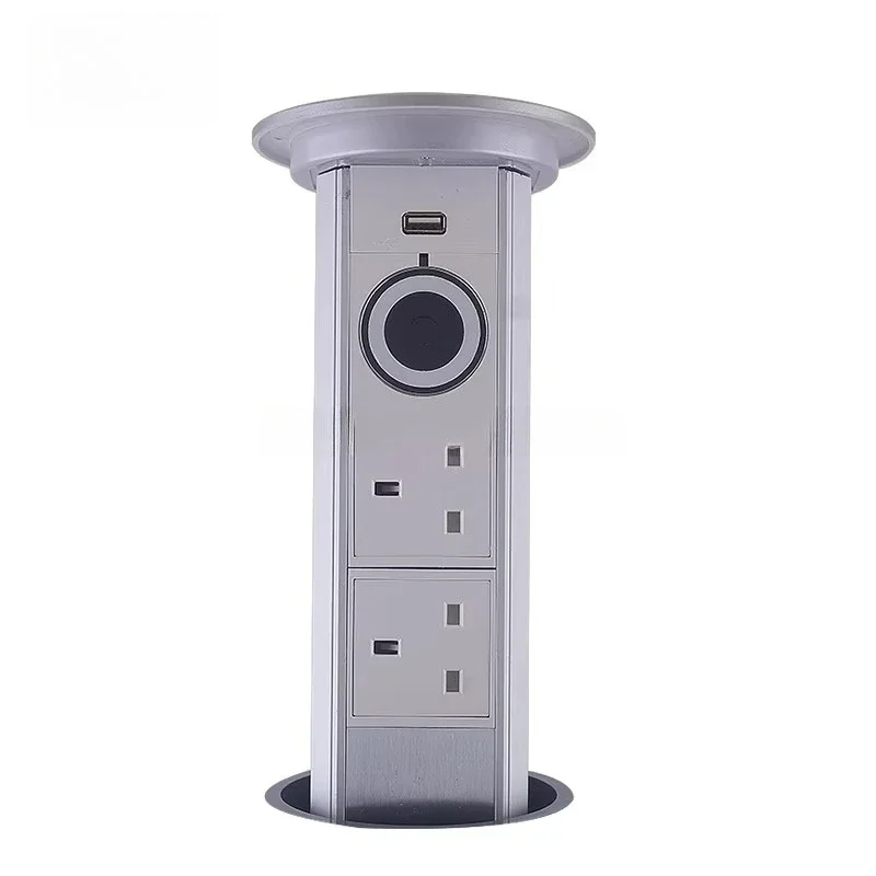 

Desktop socket, kitchen countertop socket 3 sockets 2 USB ports