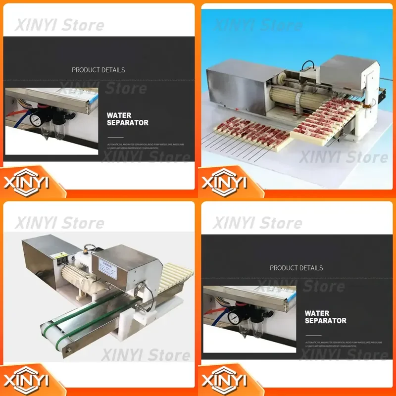 Fully Automatic Barbecue String Machine for Commercial Mutton Meat Stringing Barbecue Stringing Machine