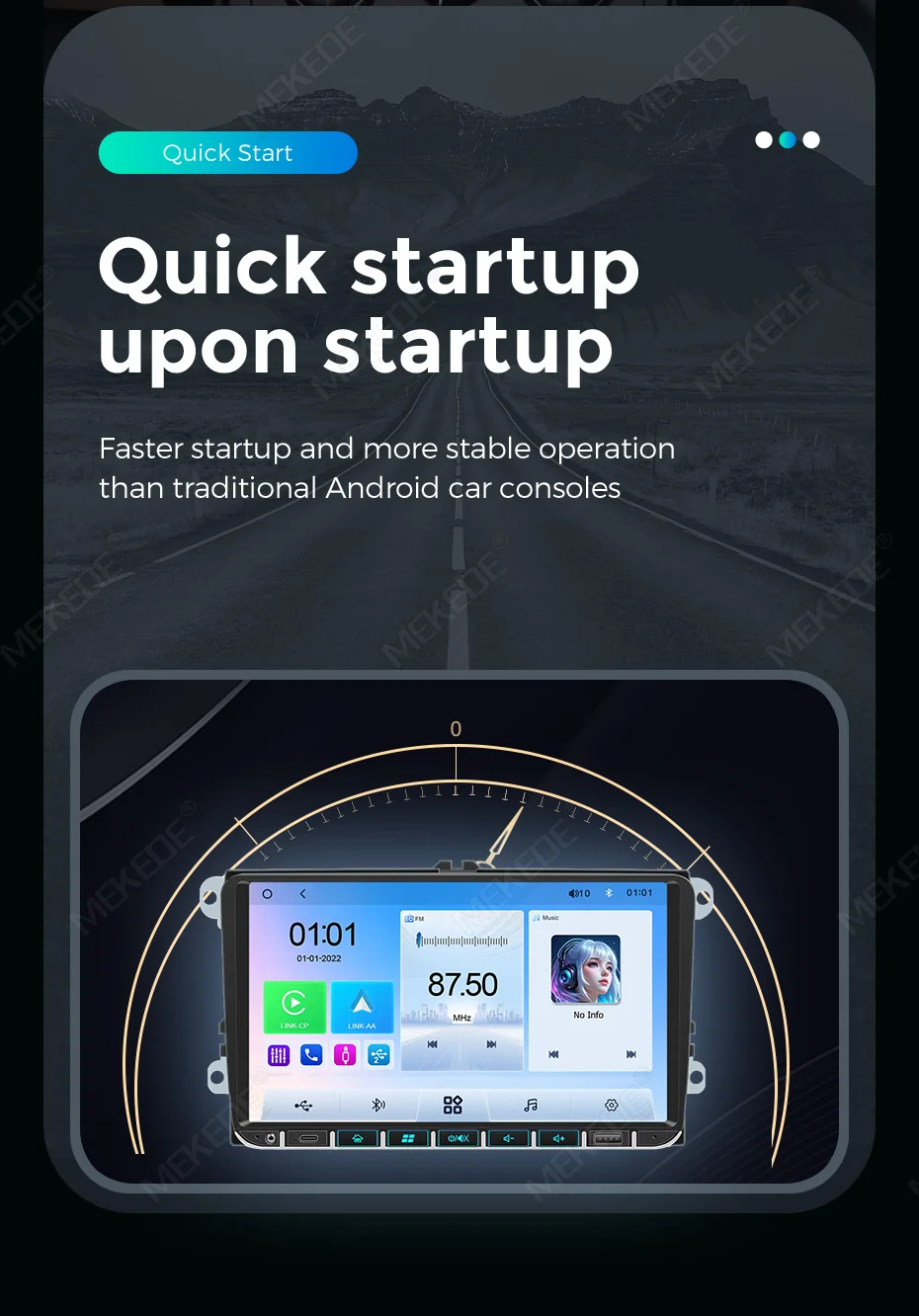 MEKEDE EU Lager 7/9 Zoll Linux-System Kabelloses CarPlay Android Auto 2Din Universelles GPS-Navigations-Autoradio für Volkswagen Universal VW Golf 5 6 Polo Passat B6 B7 CC Skoda Jetta MP5-Player SWC BT WIFI USB FM RDS Host-Einheit Stereo-Multimedia-Player – Detail 18