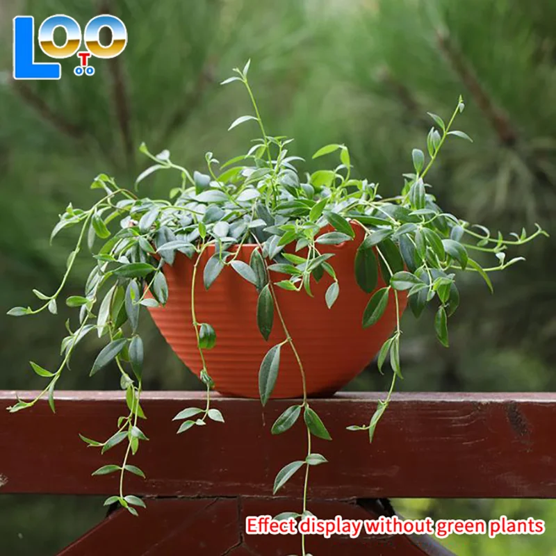 1 шт., подвесная корзина, цветочный горшок, садовый пластиковый цветочный горшок, уличный цветочный горшок, цепочка, подвесная корзина для растений, цветочный горшок