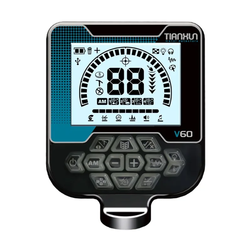 Professional Fully Waterproof Gold Detector V60 High Sensitivity Long Range Underground Metal Detector