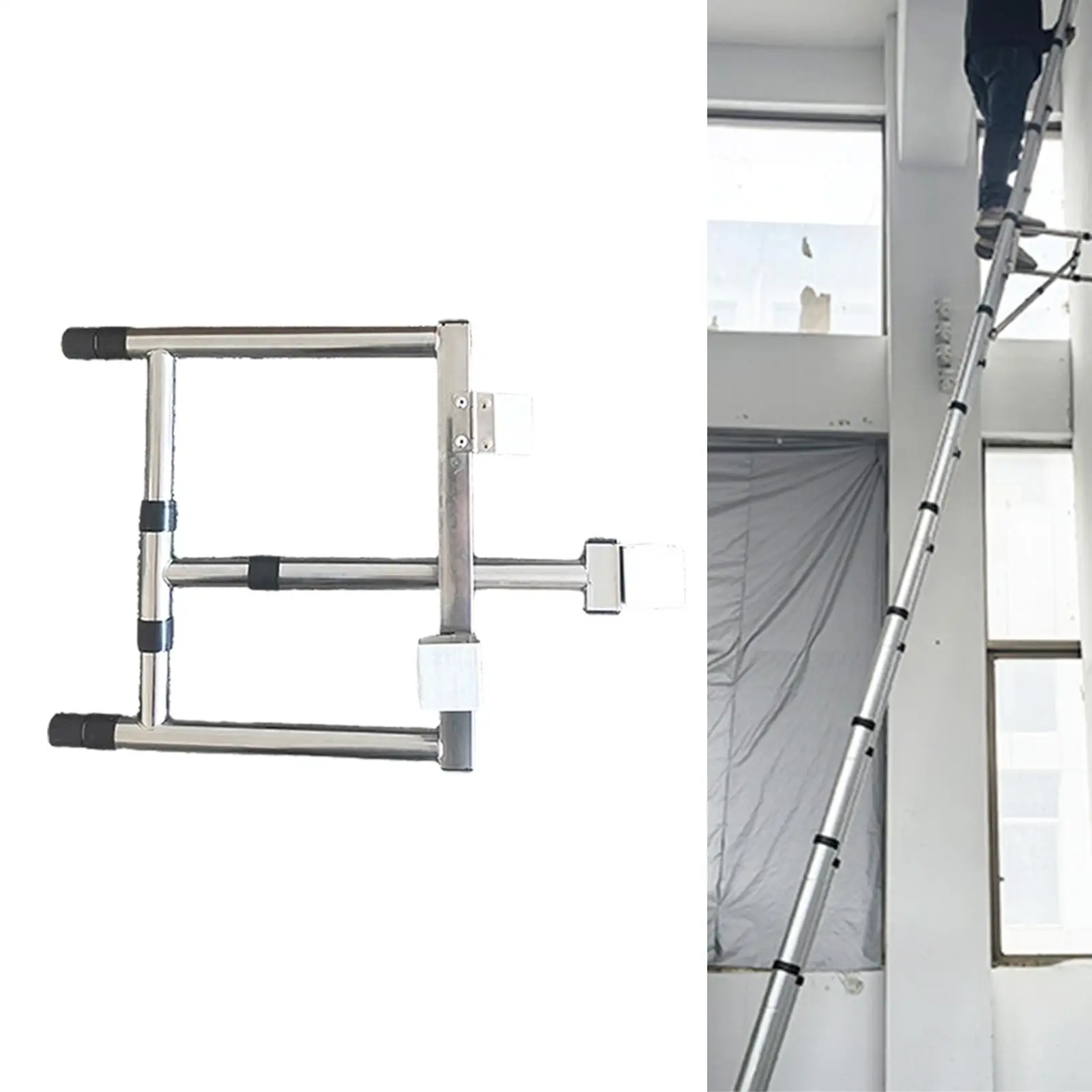Ladder Stabilizer Wall Ladder Stand Off Universal Stable Rack Heavy Duty Accessory Household Cleaning Non Slip Attachment