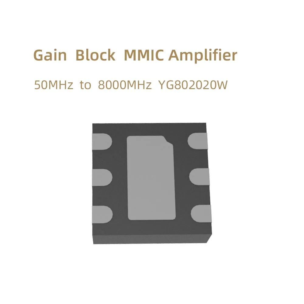 Amplificateur SZHUASHI-MMIC, 50MHz à 8000MHz, 8GHz Gain nuits, YG802020W, 100% Nouveau, 1Pc