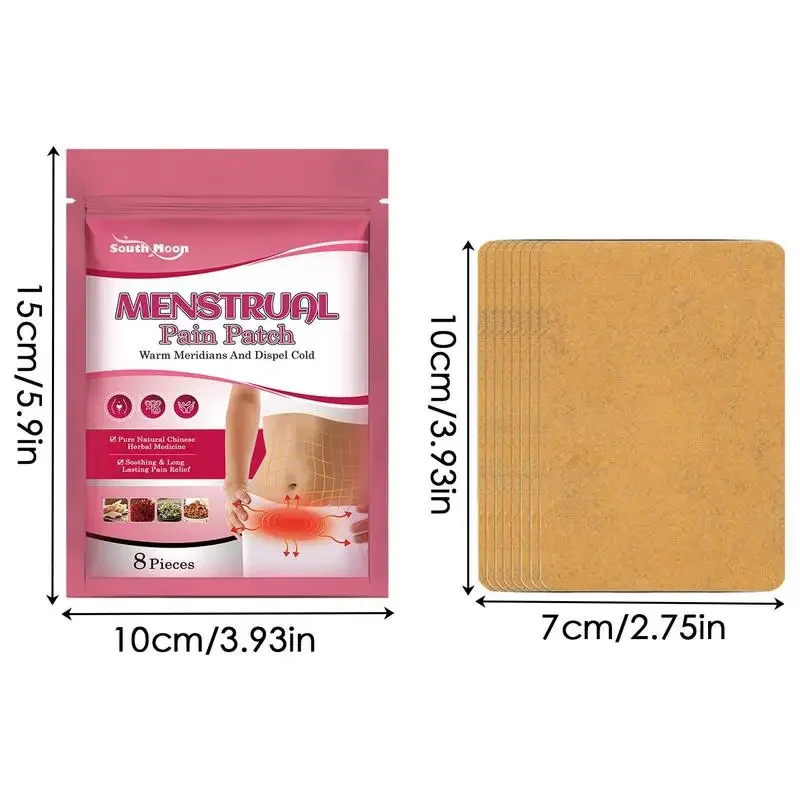 Relieve Menstrual Cramp and Pain Abdominal Herbal Patch Warm Palace Patch Heating Uterus Female Physiological Period Care Patch