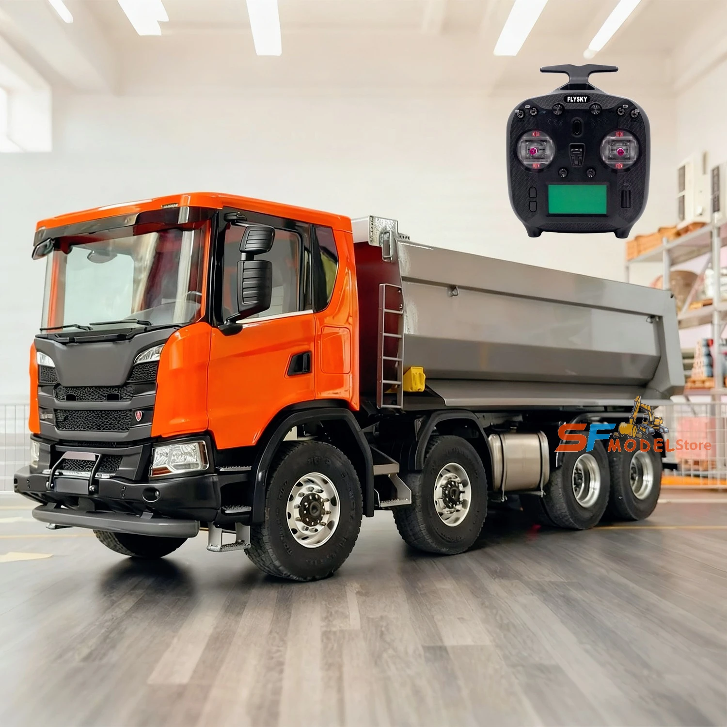 

Double E G540 Hydraulic RC Dump Truck E118 1/14 8x8 RC Truck Model Metal Chassis with Lighting Sound System Remote Control Car