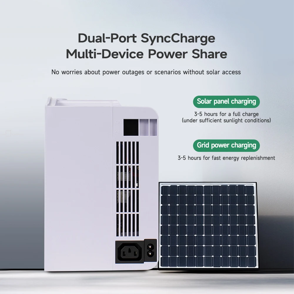 300W Inverter 1000wh Battery Portable Outdoor Power Supply With Solar Panels Emergency Energy Storage