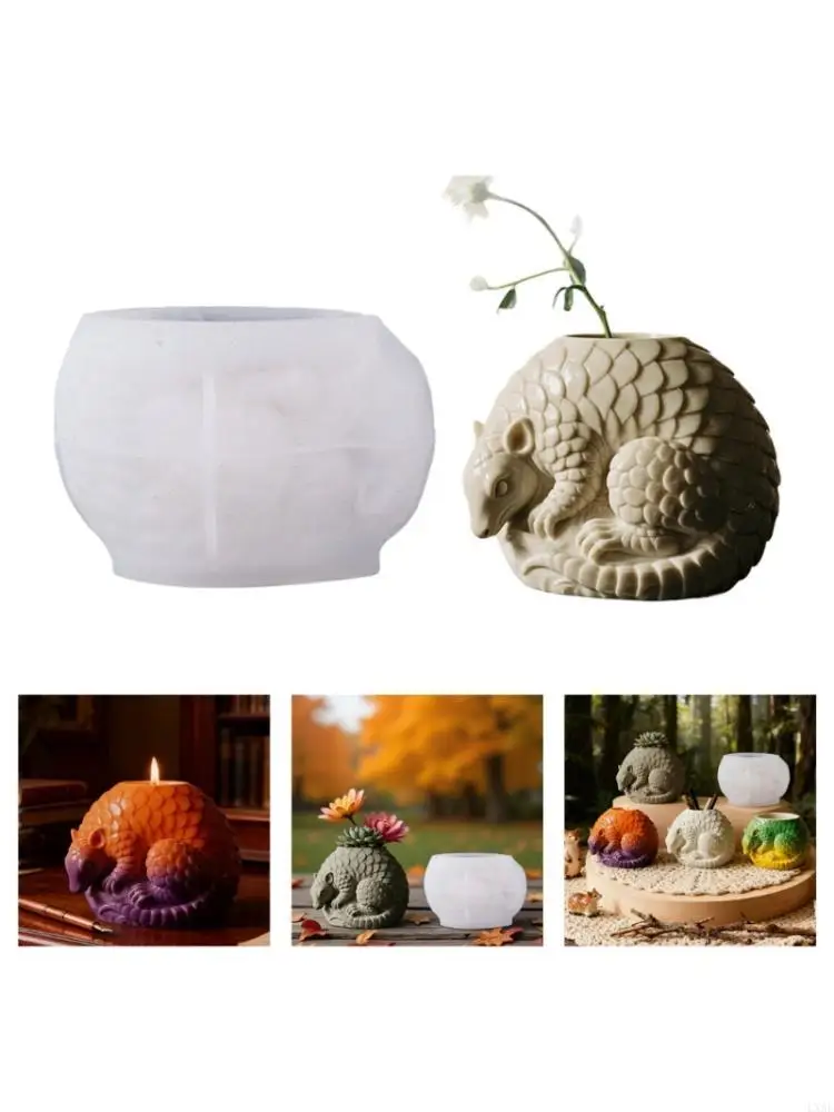 

Многоразовый цветочный горшок панголин, силиконовая форма, держатель для ювелирных изделий, принадлежности для рукоделия