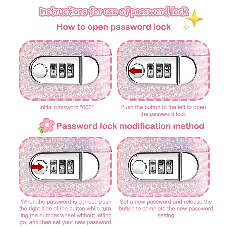 PU Leather 100 Envelopes Challenge Savings Binder Laser Cover With Password Lock Saving Money Notebook Reusable Financial Book