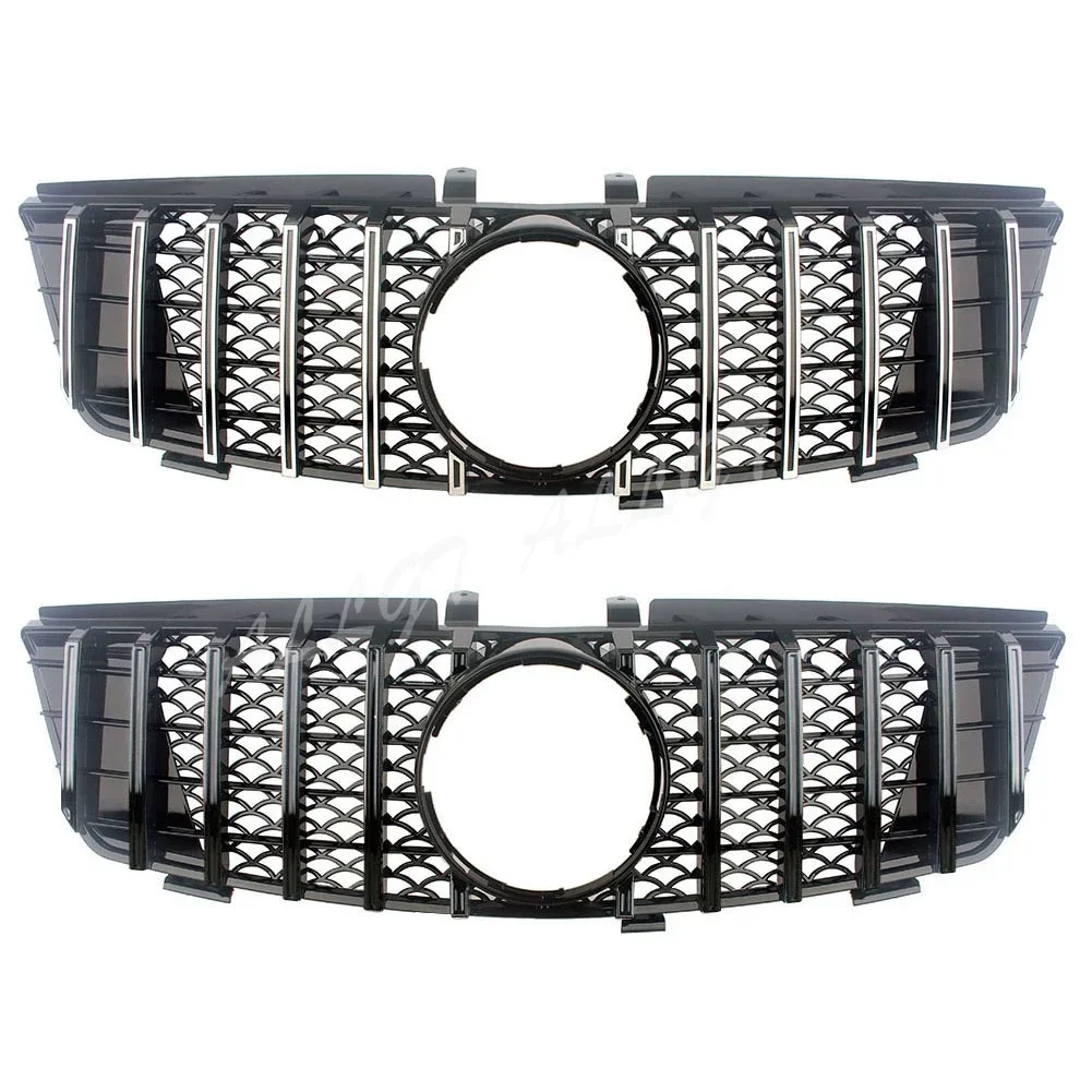 Car Front Racing Billet Bumper Grille Upper Cover For Mercedes-Benz W164 ML Class 2006 2007 2008