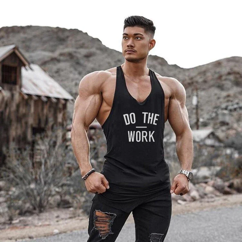

Mens Running Vests Training Sleeveless Shirts Gym Bodybuilding Fitness Summer Sports Tank Tops Cotton Breathabe Singlets