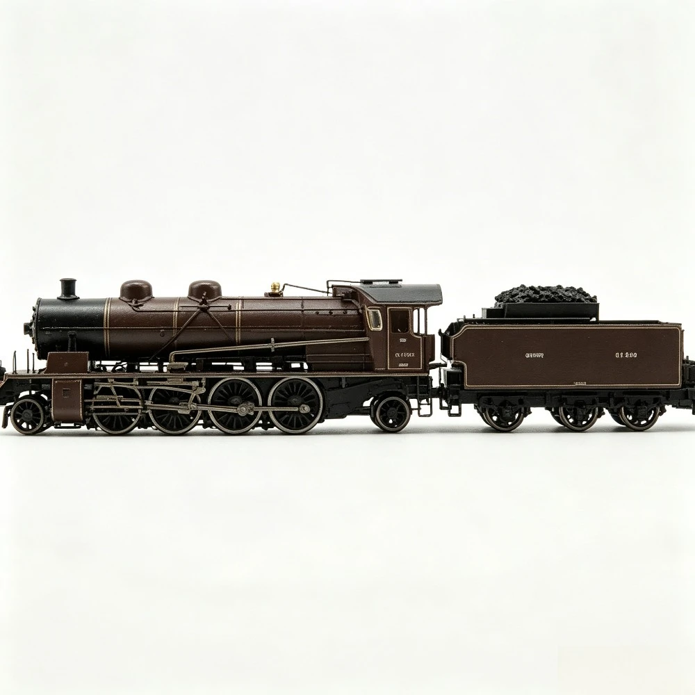 Uitverkoop 1/87 schaal HO treinmodel MB-155S 4.1126 stoomlocomotief bruine verf digitale geluiden speelgoedtrein volwassen speelgoed cadeau