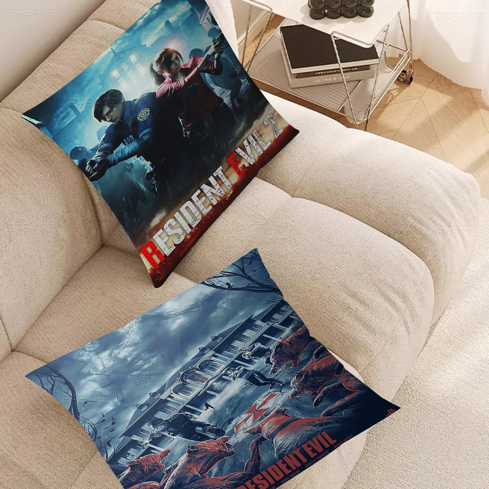 R-Resident Evil Umbrella Pillowcase Toon Gift Cushion Cover Bedroom Home Sofa Chair Seat Decor Pillow Case