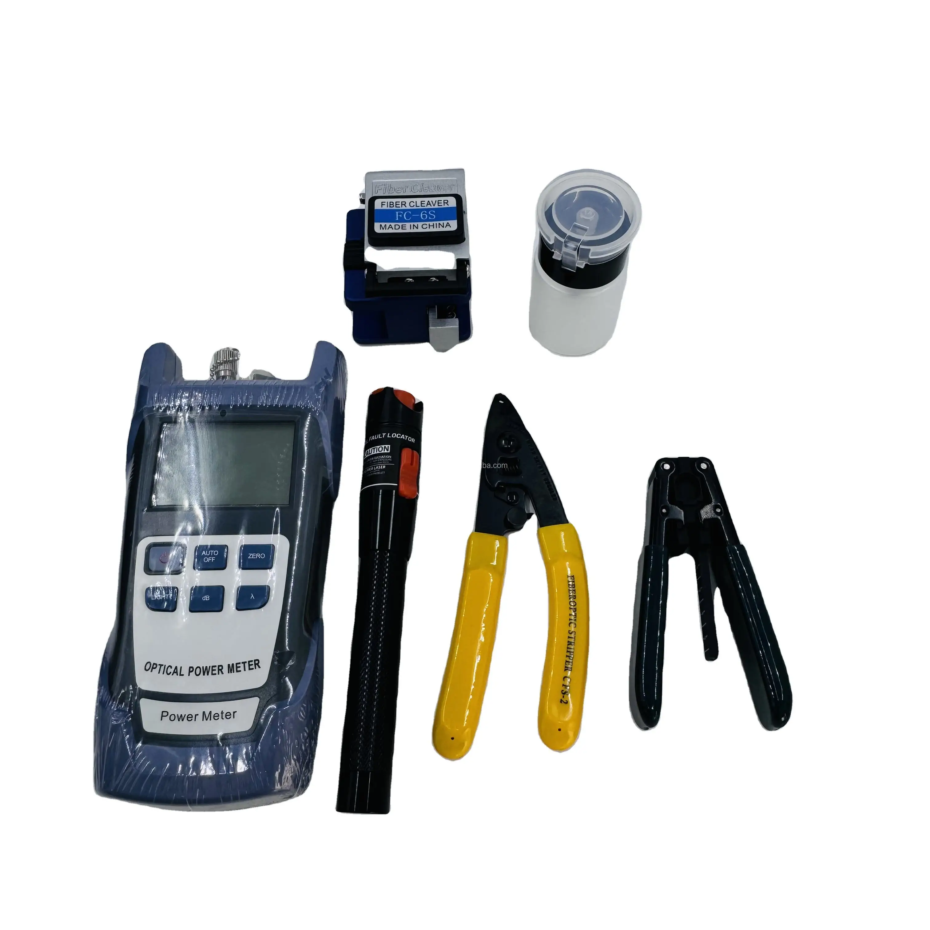 FTTH Fiber Termination Tool Kit with English Instructions and Locator Fiber Optic Equipment