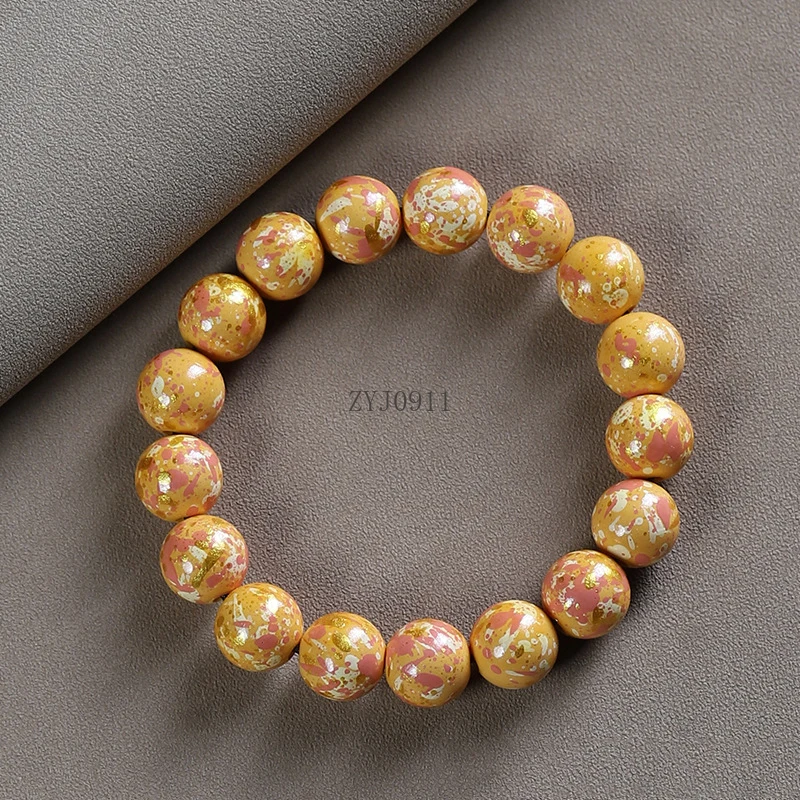 * Bracciale con perline in pietra naturale fatto a mano fai-da-te per bracciale da donna Bracciale con perline di lacca di grandi dimensioni in cristallo energetico di malachite blu, regalo per coppia