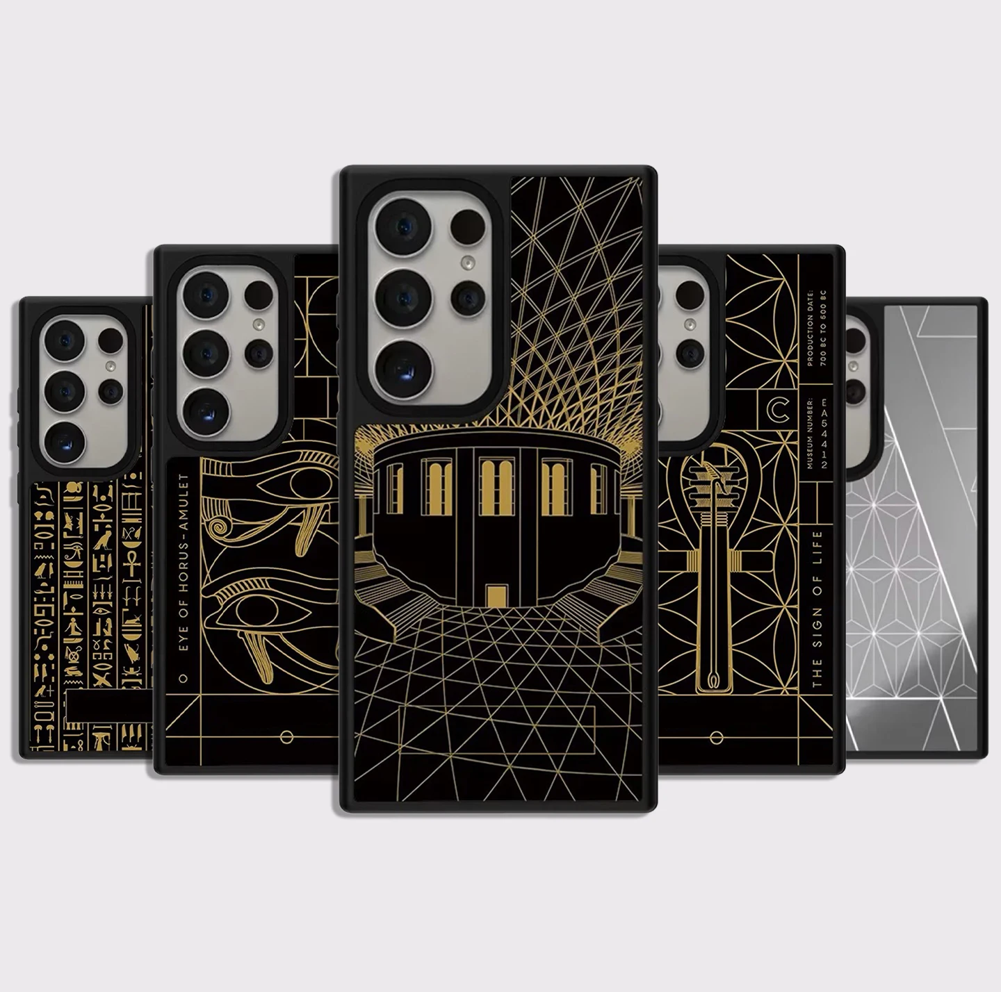 

Museum Egyptian Culture Mirror Surface Magnetic Phone Cover for Samsung Galaxy S23 S24 S25 S26 Ultra S26+ Plus Case