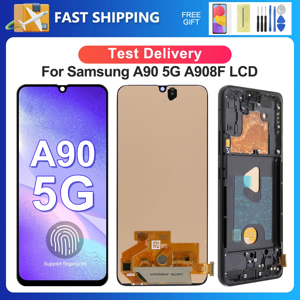 A90 5G For Samsung 6.7\'\'For AMOLED SM-A908B SM-A908N SM-A9080 LCD Display Touch Screen Digitizer Assembly Replacement