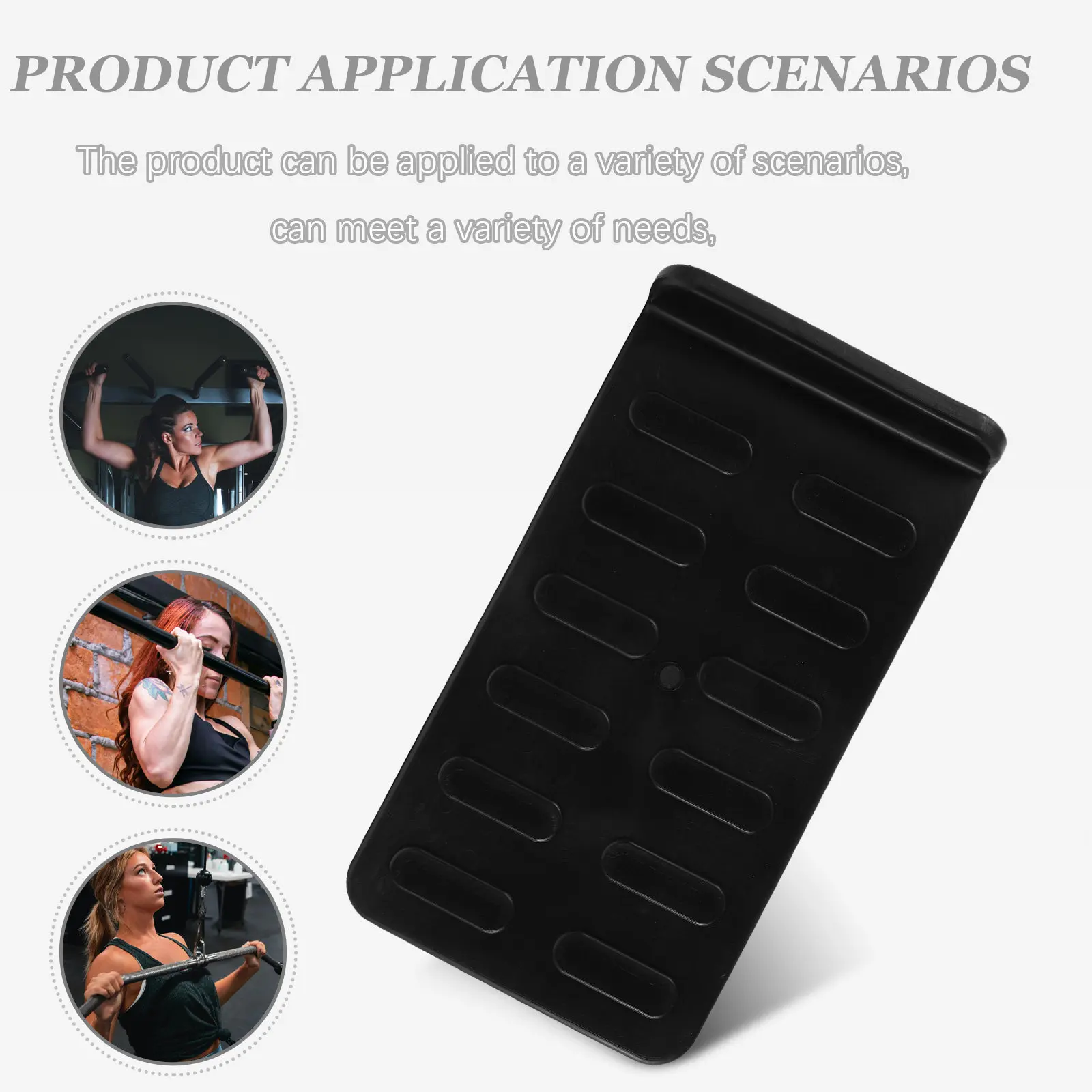 1Pair Non Slip Foot Pedal Pads for Fitness Equipment Black PVC Replacement Parts Compatible with Elliptical Machine Home Gym