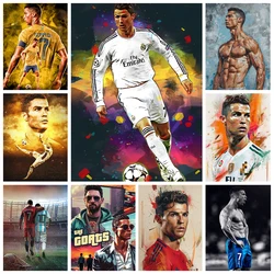 C-CR7 DIY Diamond Painting Football Sports Star Poster Diamond Embroidery Mosaic Oil Painting Home Decoration Fan Hand Gift