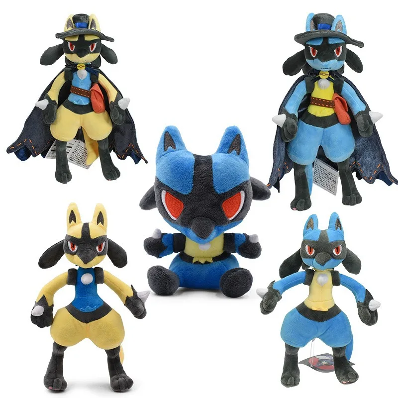 

Милый мультфильм Покемон Хэллоуин Лукарио плюшевая кукла подушка украшение подарок на день рождения игрушка