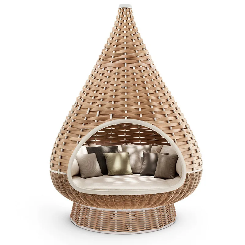 

Rattan Nest Bed Attractions Creative Bali Hammock Hotel Homestay Outdoor Swing Hanging Bed