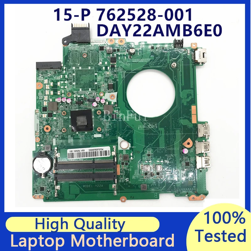 

762528-001 762528-501 762528-601 Mainboard For HP 15-P Laptop Motherboard With A4-6210 CPU DAY22AMB6E0 100% Tested Working Well