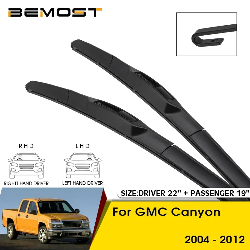 

Car Wiper Blades For GMC Canyon 2004-2012 Windshield Windscreen Front Window Blades 22"+19" Car Accessories