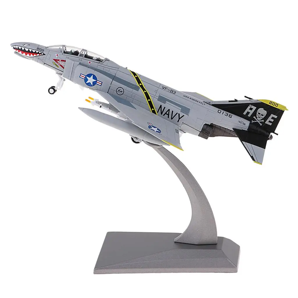 1/100 Diecast F-4 Fighter II Attacker Fighter Model Home Decor