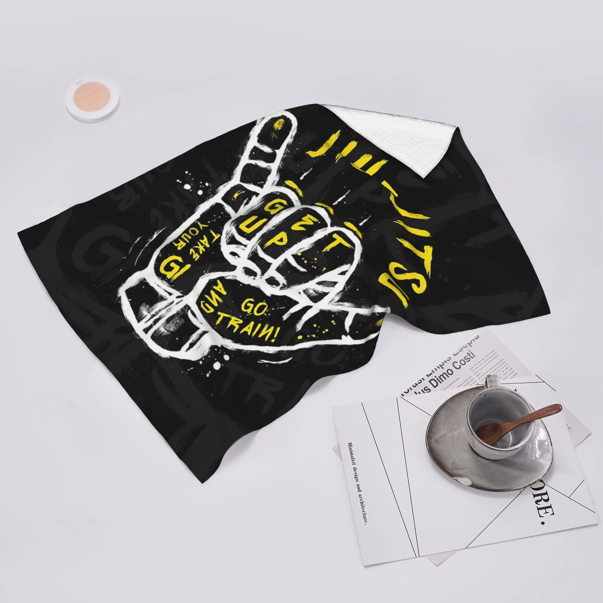 Custom Jiu-jitsu. Go train Soft Face Towel Quick Dry Pool Bath Cotton Towels Breathable