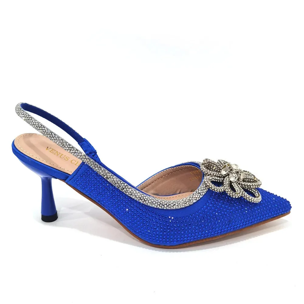 Neue spitze Damenschuhe und Sandalen, luxuriöse Designer-Sandalen mit hohen Absätzen für Hochzeiten, nigerianische Damenschuhe für Partys – Detail 15