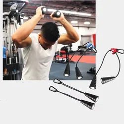 Biceps Triceps Drawstring Single Grip Rope Pull Down Cable Attachment Muscle Fitness Training Equipment With Pulley Gym Home