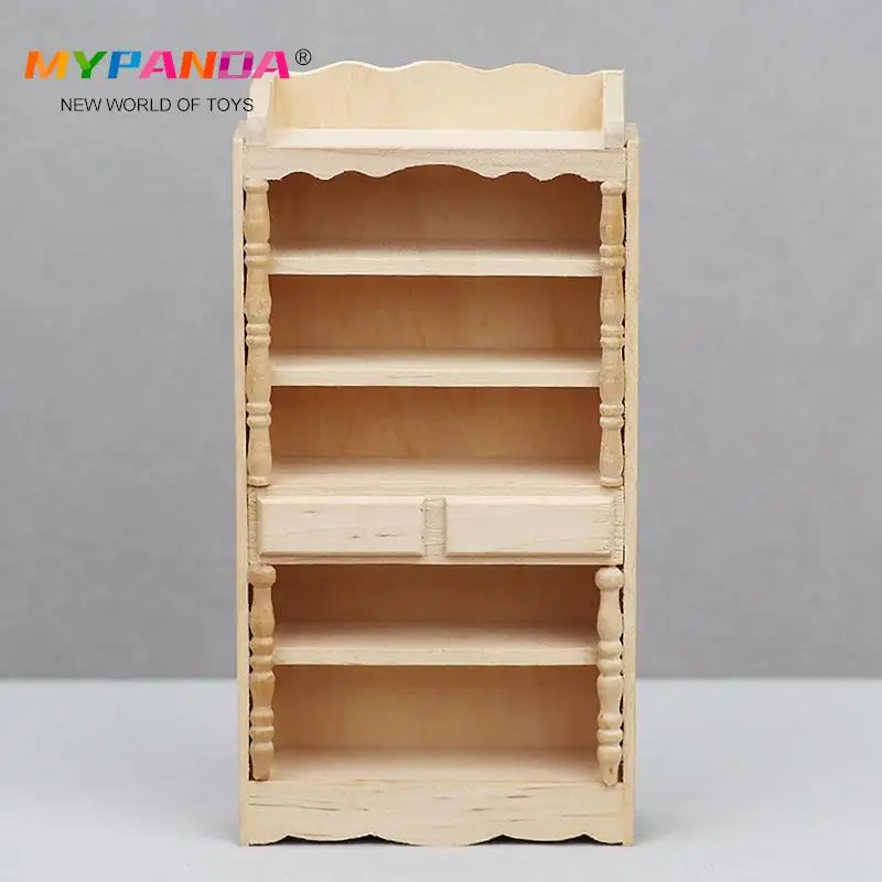 

Dollhouse Mini Cabinet Dolls House Cupboard Model Doll House Furniture Accessories For Kids Pretend Play Toy