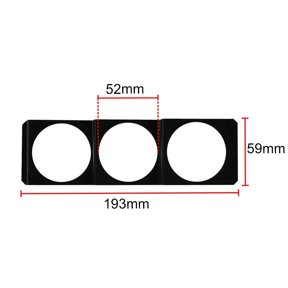 1pc Universal Car Dashboard 3 Hole Gauge Radio Holder Instrument Panel 52mm Single DIN Slot Meter Pod Mount Auto Accessories - Image 6
