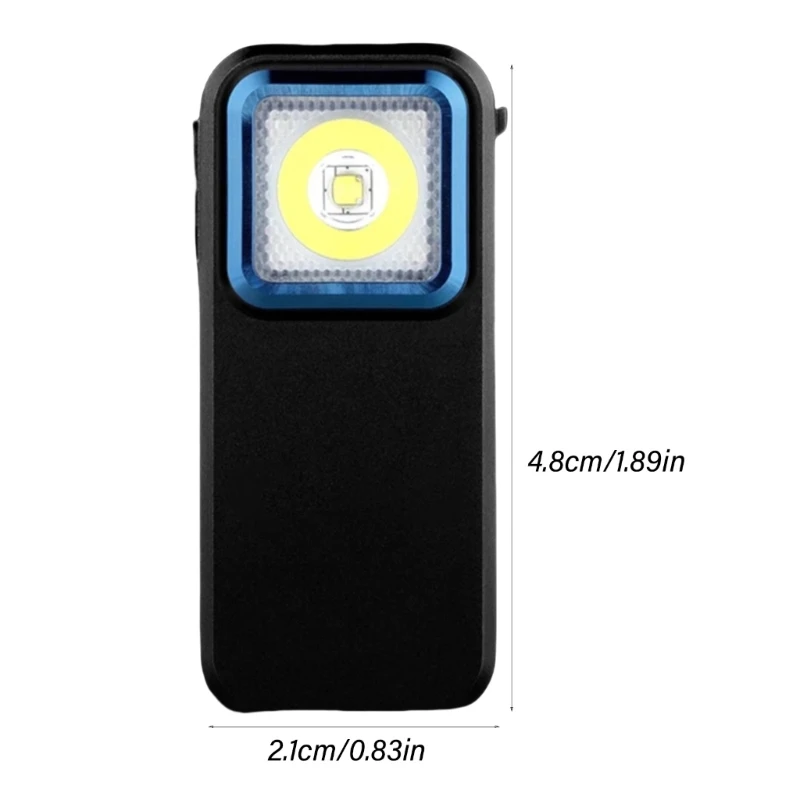 LED Flashlight Keychain Light Brightness USB C Rechargeable Work Light Fishing Drop shipping