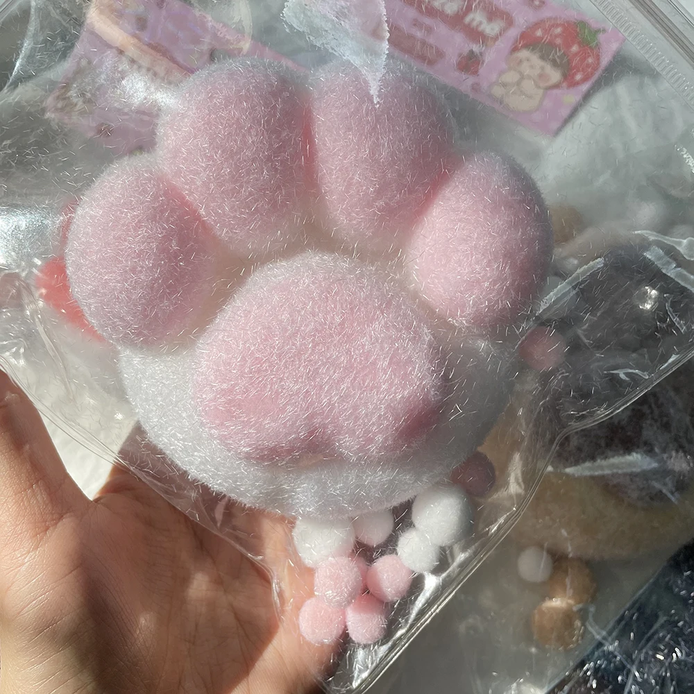 Juguetes para apretar con forma de pata de gato, juguetes relajantes suaves y bonitos para aliviar el estrés, descompresión pegajosa, pellizco, pata de gato, alivio del estrés, juguete para regalo