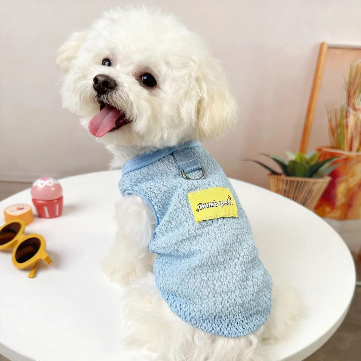 Lightweight Breathable Open-back Vests for Pets, Dogs, and Cats in Spring and Summer