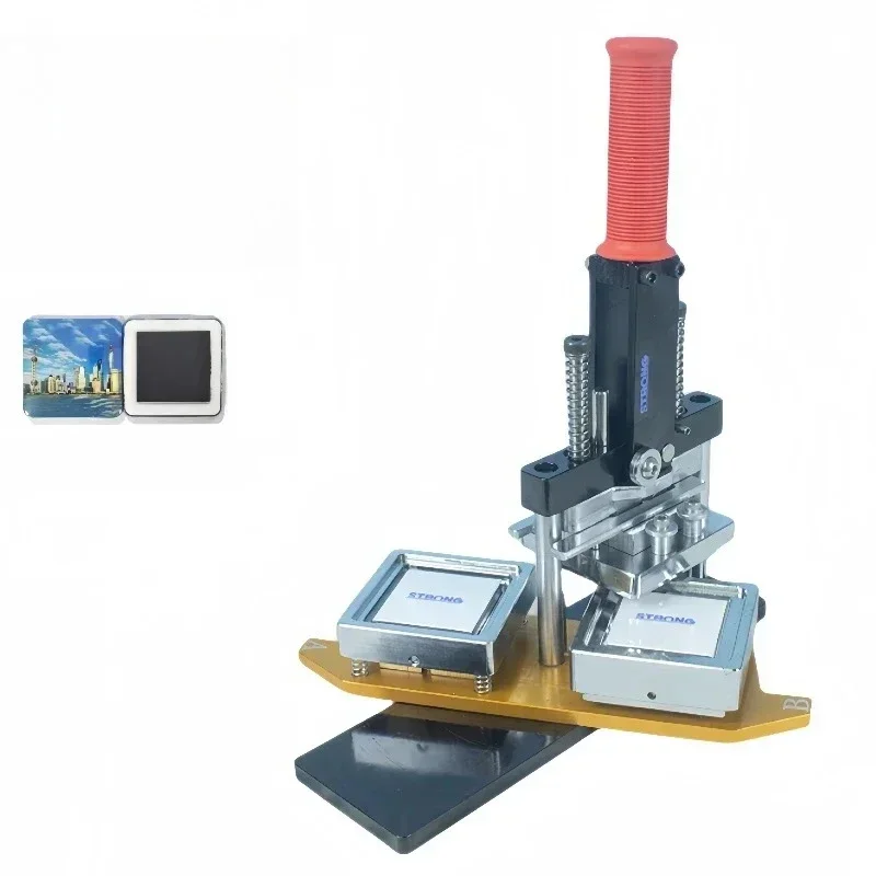 

63X63MM mm various sizes square refrigerator sticker badge maker refrigerator blank magnet photo production