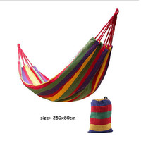 200KG Load Bearing Canvas Hanging Hammock Chair Hanging Rope Swing Bed For Outdoor Garden Porch Beach Camping Travel 130*100cm