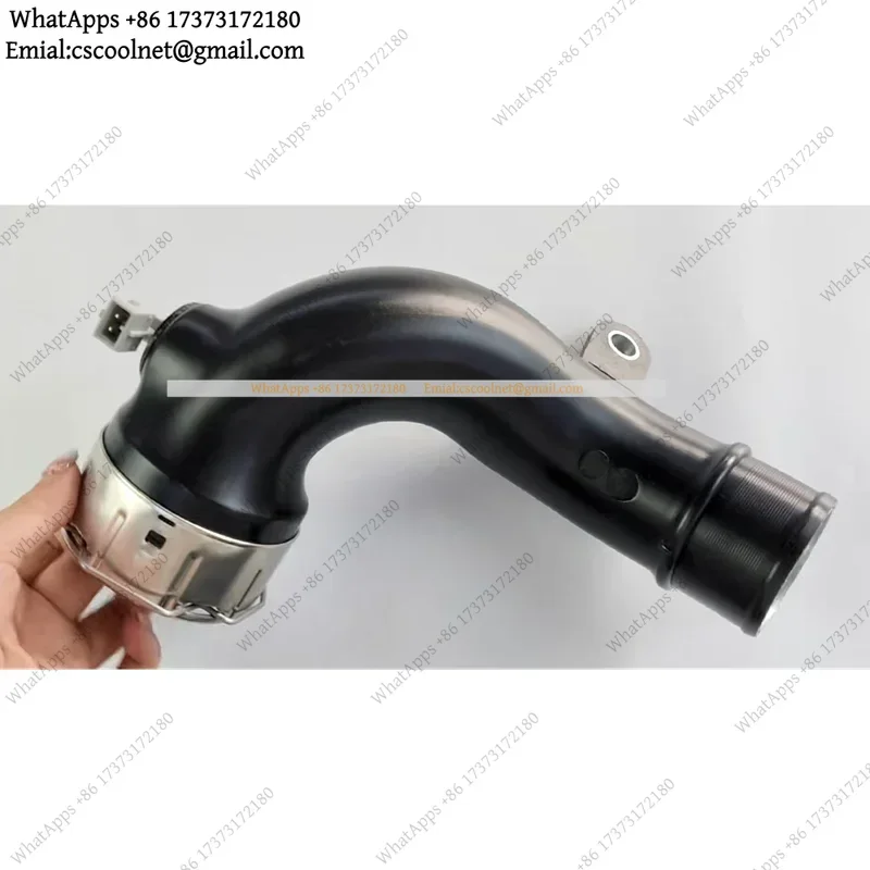 JS02 Turbo Radiator Coolant Pipe 144604JA0C 14460-4JA0C Air Intake Hose with Sensor Engine Intercooler for Navara 2015-2021