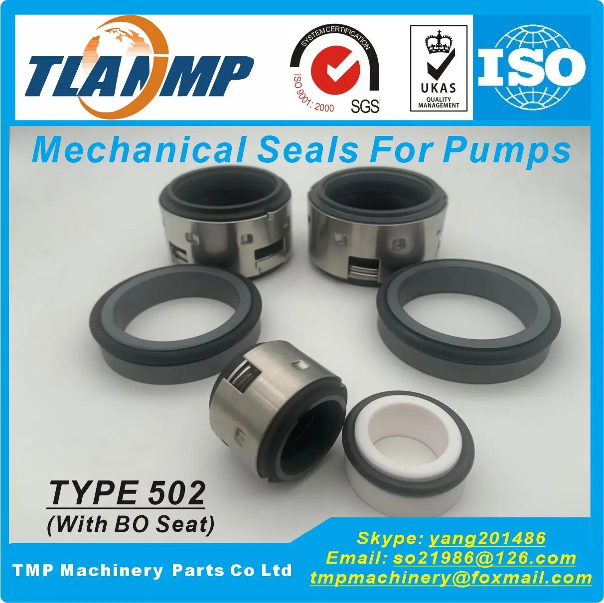 

502-25 , 0250/502 Mechanical Seals (Material:Carbon/SiC/VIT, Carbon/Ceramic/NBR) |Type 502 Elastomer Bellow Pump Seals