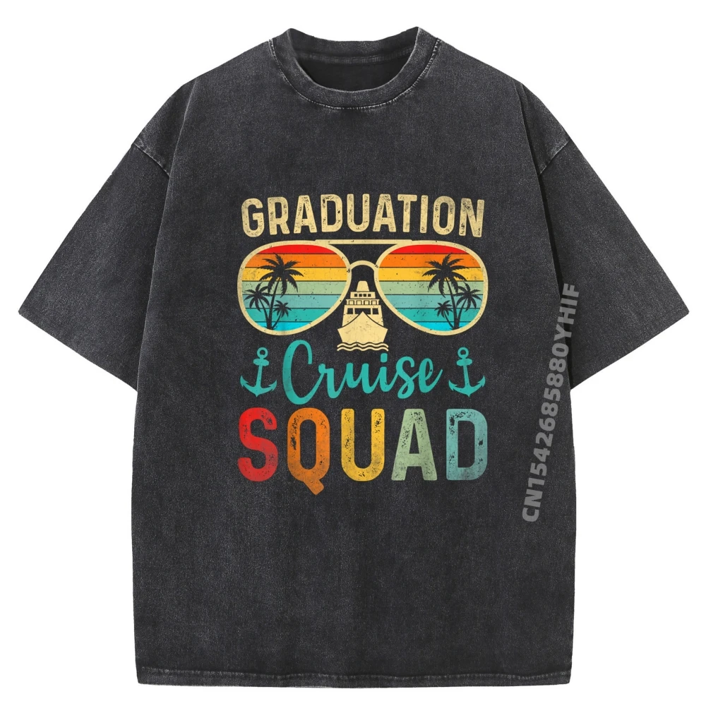 

Graduation Cruise Squad 2024 Cruising Graduation Trip 3d Printed T Shirts Custom Washed T Shirt Easter Day