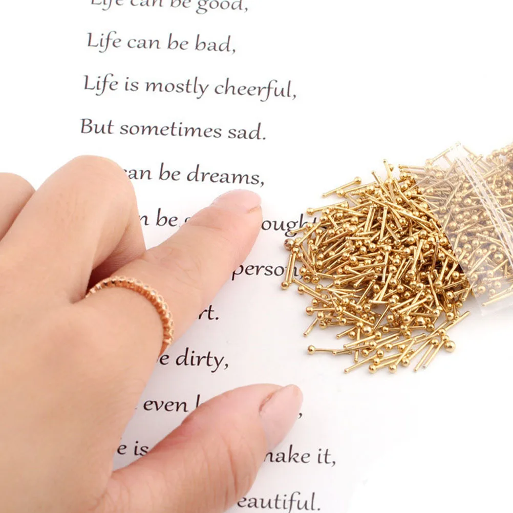 6 قطع من ترصيع الأنف المصنوعة من الفولاذ المقاوم للصدأ للجنسين، سطح أملس ناعم، مجوهرات أنيقة للجسم باللون الفضي والأسود الملون #2